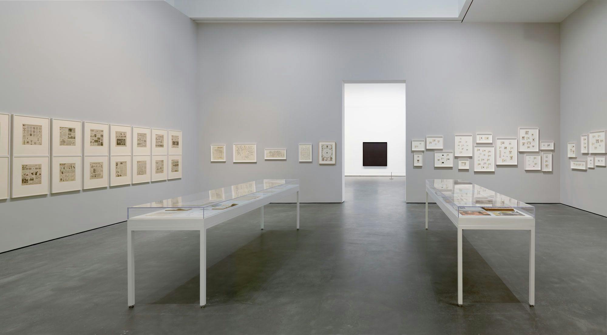 Installation view of Robert Arneson: Early Work, at David Zwirner in New York, dated 2013.